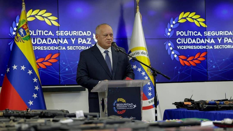 委內(nèi)瑞拉稱美情報機構(gòu)參與販運武器 企圖暗殺委領(lǐng)導(dǎo)人