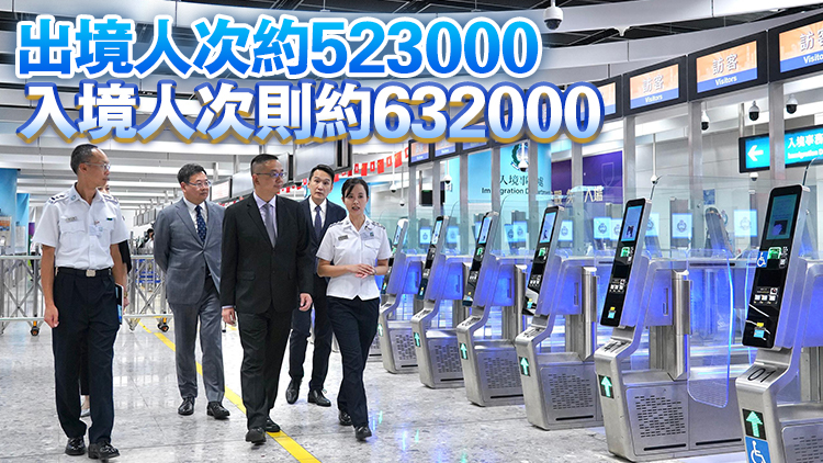 入境處料國慶日假期逾1000萬人次進(jìn)出本港 出入境高峰期為10月1日