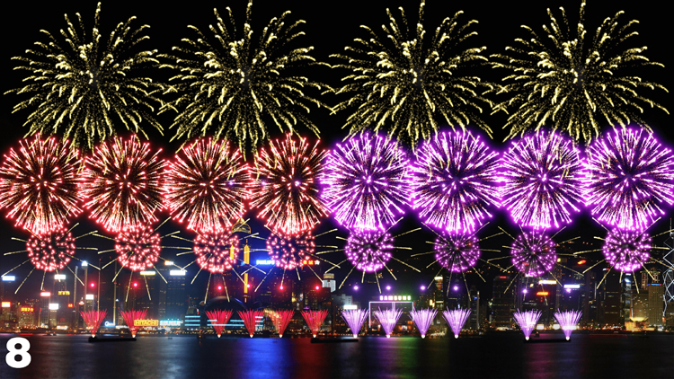 國慶煙花匯演10月1日晚上9時舉行