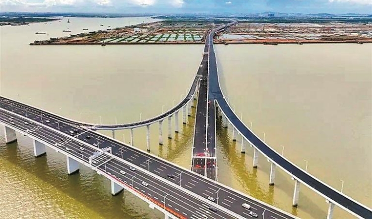 深中通道南沙線即將貫通 寶安南沙最快20分鐘互達(dá)