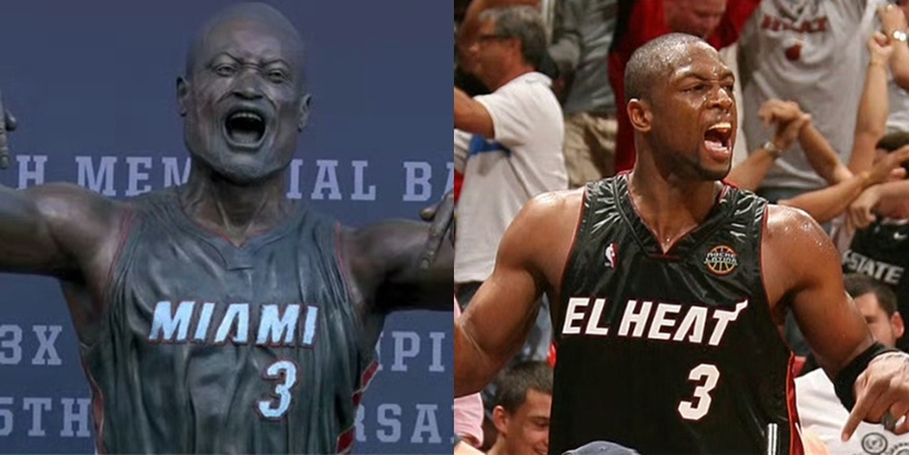 韋德雕像揭幕！本尊深陷社死現(xiàn)場(chǎng)，網(wǎng)友也繃不住了……