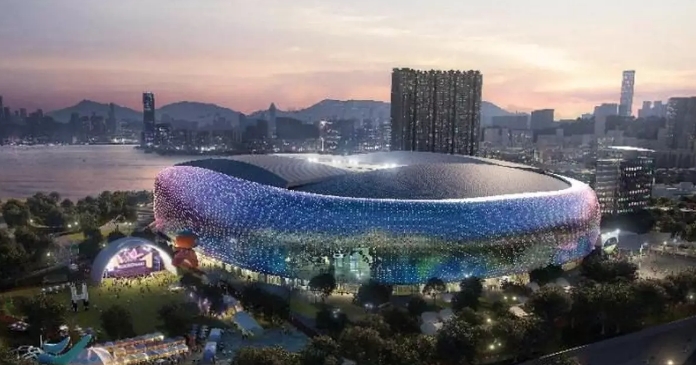 消息指啟德體育園室內(nèi)場館12月7日舉行籃球賽