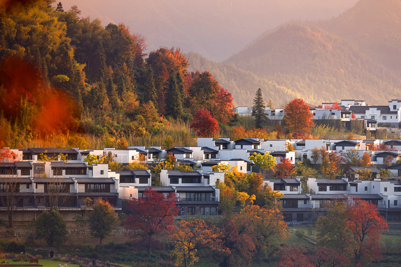 皖黟縣：宏村初冬 滿目秋意