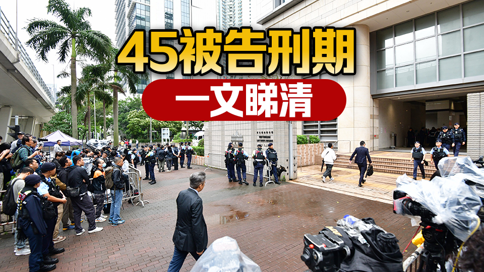 有片｜「35+」顛覆國(guó)家政權(quán)案 戴耀廷等45被告被判囚4年2個(gè)月至10年