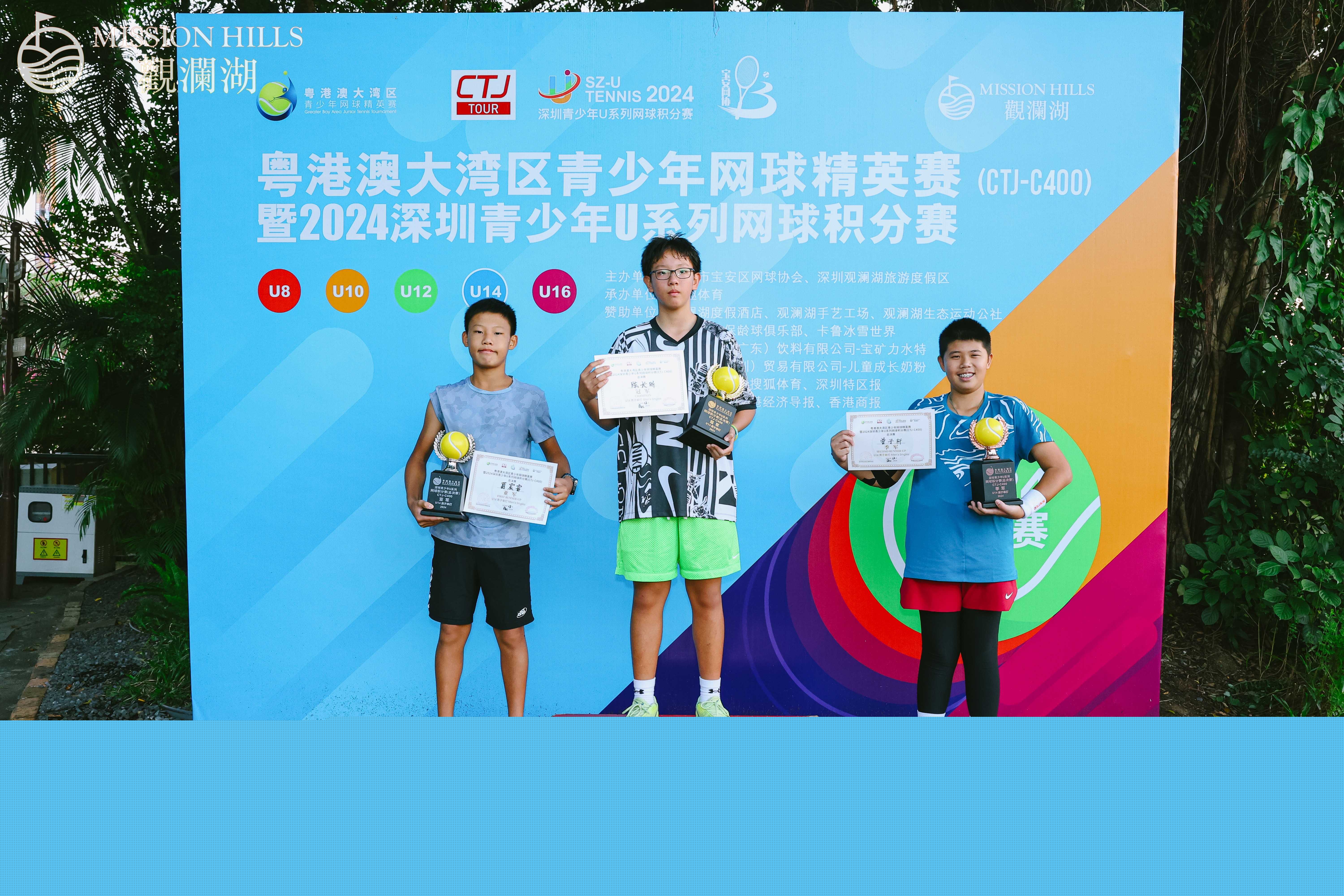 2024粵港澳大灣區(qū)青少年網(wǎng)球精英賽落幕