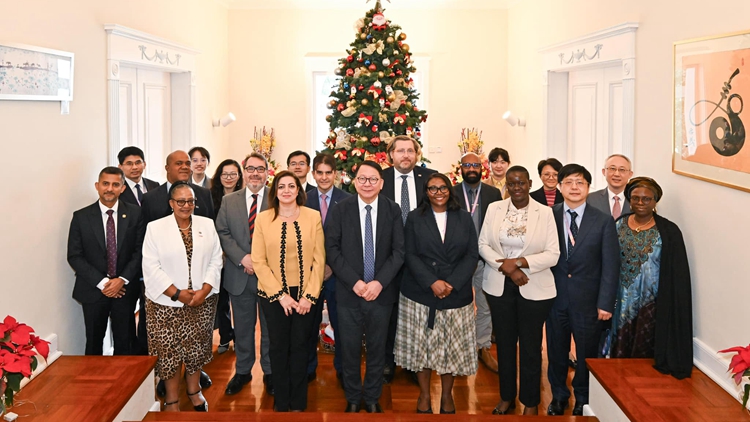 陳國基鼓勵(lì)訪港12國代表團(tuán)積極利用香港營商環(huán)境開拓商機(jī)