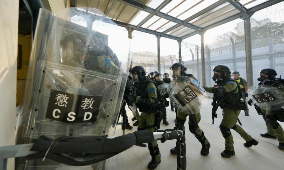 懲教署「和諧二十三號」演習(xí) 測試突發(fā)事件應(yīng)變能力