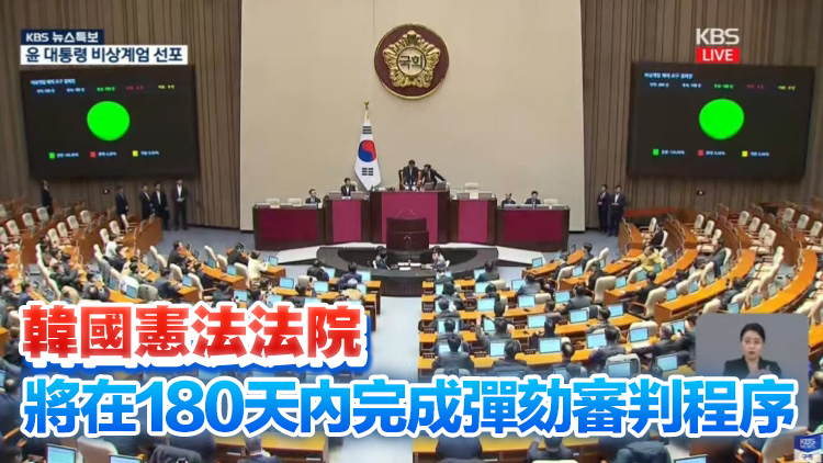 韓國國會通過尹錫悅總統(tǒng)彈劾案 總統(tǒng)職務立即停止！