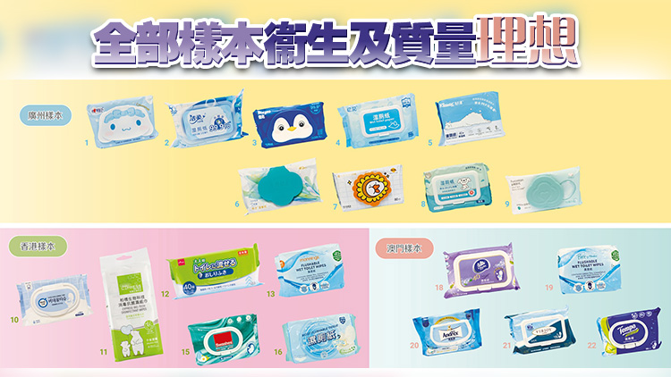 穗港澳三地消委會合測22款可沖式濕廁紙 全棉時代未達(dá)70%分解標(biāo)準(zhǔn)恐塞廁
