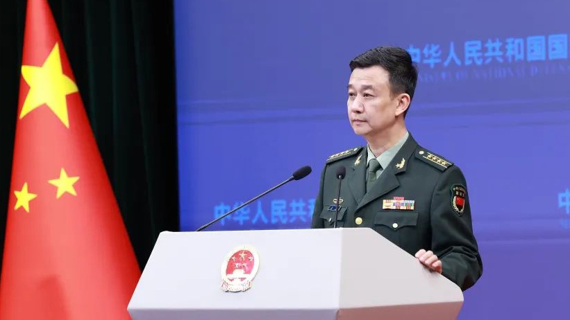 國防部：敦促美方立即停止對(duì)臺(tái)軍援軍售 停止在臺(tái)海拱火澆油