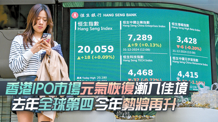港商盤點(diǎn)2024｜港股否極泰來終止四年連跌 恒指全年累升3012點(diǎn) 收市力守2萬點(diǎn)