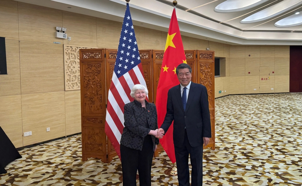 國務(wù)院副總理何立峰與美財長耶倫舉行視頻通話 