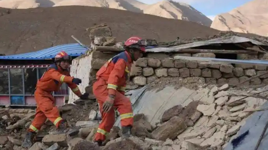 應急管理部、中國地震局發(fā)布西藏定日6.8級地震烈度圖