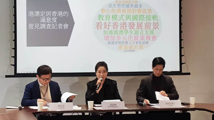 調(diào)查發(fā)現(xiàn)逾八成港漂對香港前景持正面態(tài)度