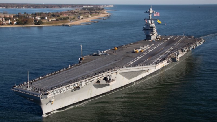 美國將新建2艘核動(dòng)力航母 命名「柯林頓」和「小布?！? title=