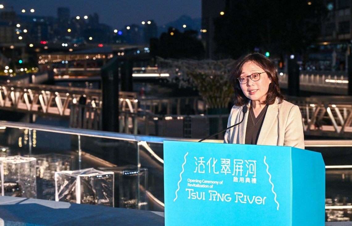 觀塘翠屏河完成活化 甯漢豪：屬實(shí)踐「河畔城市」最佳例證