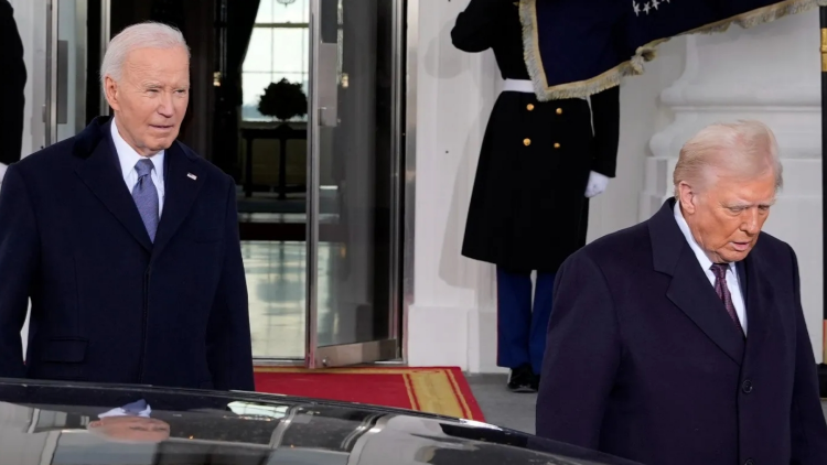 特朗普抵達國會山莊 準備宣誓就任美國總統(tǒng)