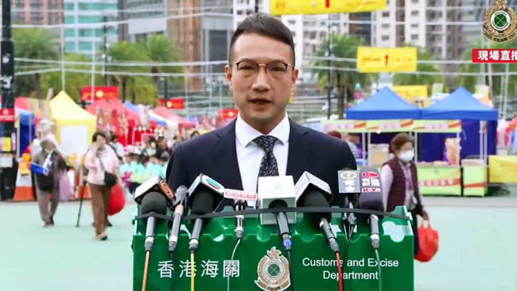 海關巡查15個年宵市場 暫未發(fā)現(xiàn)懷疑侵權或無牌貨品