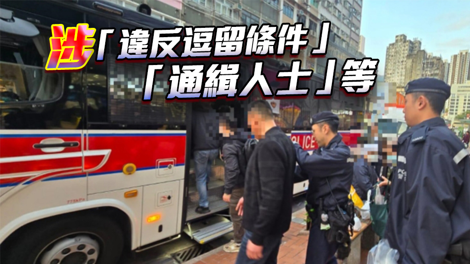 警方新界南區(qū)打擊黑工及掃黃 拘捕24名男女