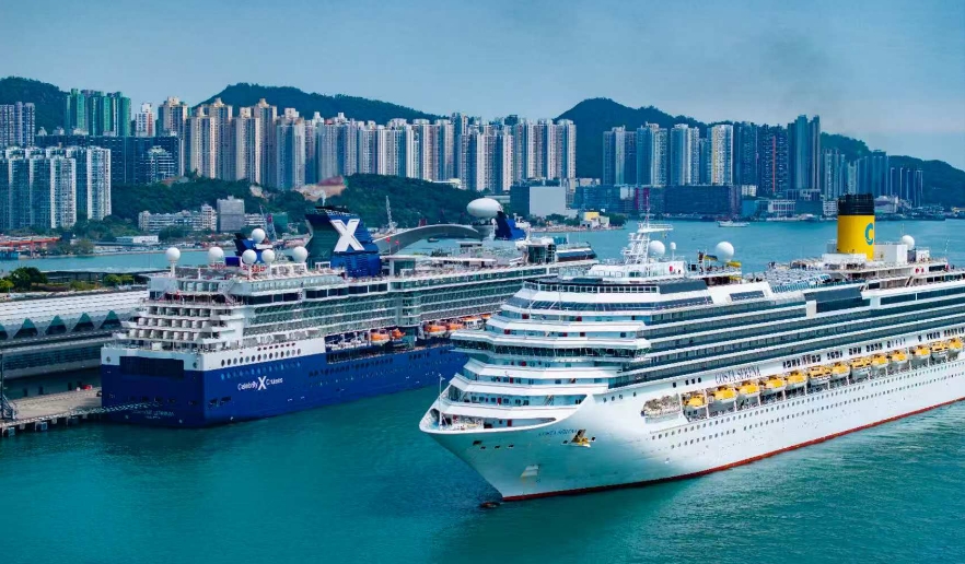 17艘國際郵輪3月訪港 本周末4船同時靠港吸引約5400名旅客  
