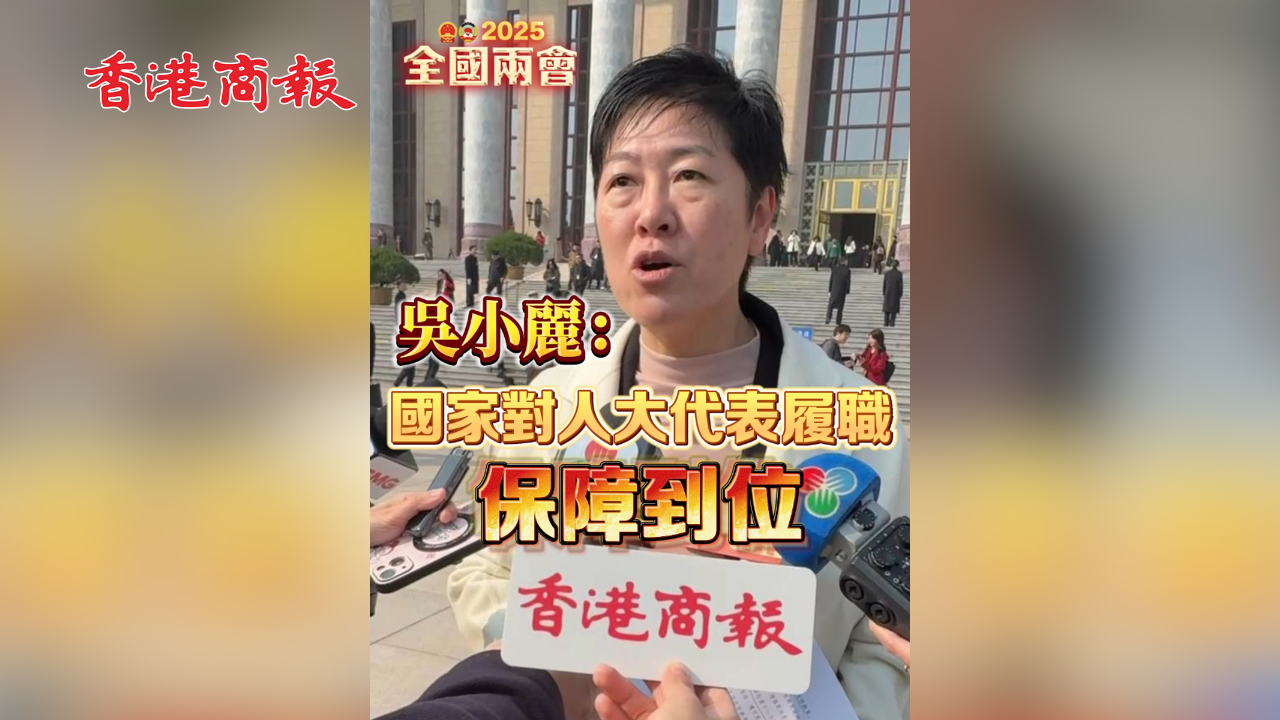 有片丨吳小麗：國家對(duì)人大代表履職保障到位
