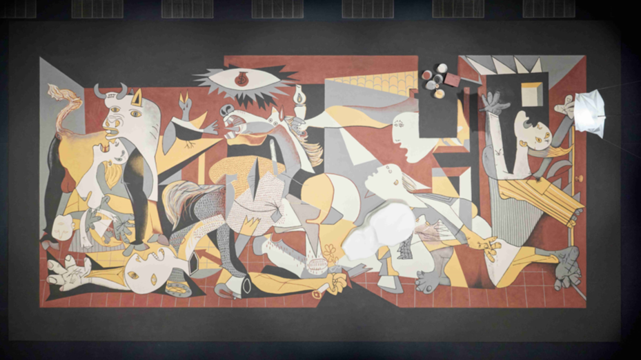 【展覽】沙畫(huà)藝術(shù)重現(xiàn)畢加索經(jīng)典《格爾尼卡》