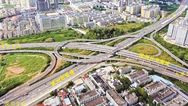 深圳外環(huán)高速坑梓東互通正式啟用