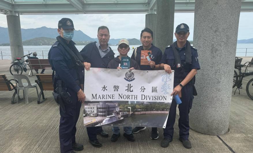 水警白石角宣傳HKSOS應(yīng)用程式 為戶外活動(dòng)增添安全保障