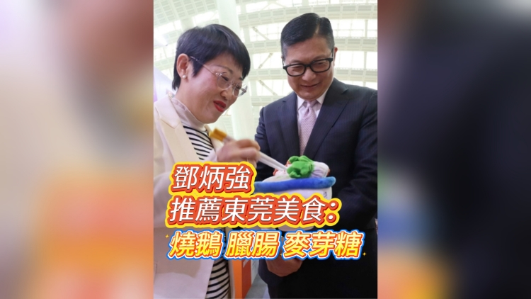 有片丨鄧炳強推薦東莞美食：燒鵝、臘腸、麥芽糖