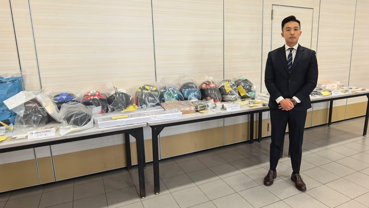 警方元朗搗破偷車集團(tuán) 拘捕20人涉34案