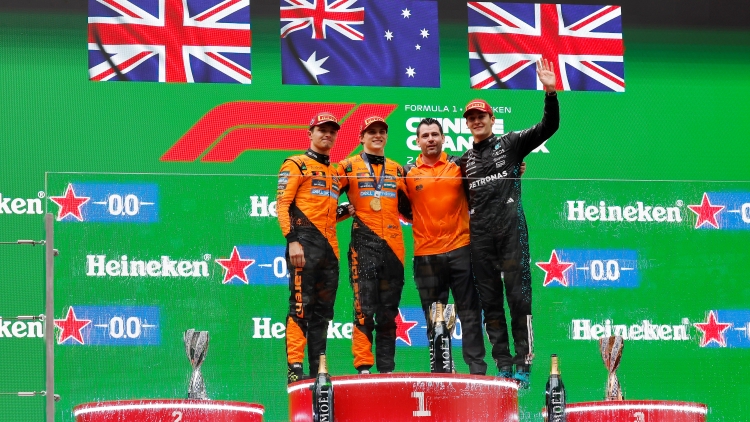 F1中國大獎賽產(chǎn)生新冠軍 邁凱倫車隊包攬前兩名