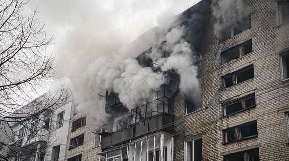 烏克蘭蘇梅市遭導(dǎo)彈襲擊88人受傷 