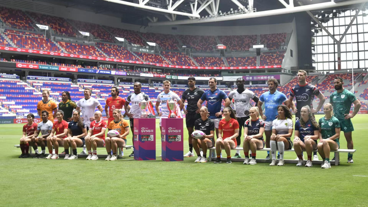 七欖各隊(duì)隊(duì)長(zhǎng)啟德主場(chǎng)館亮相 齊齊拍攝大合照