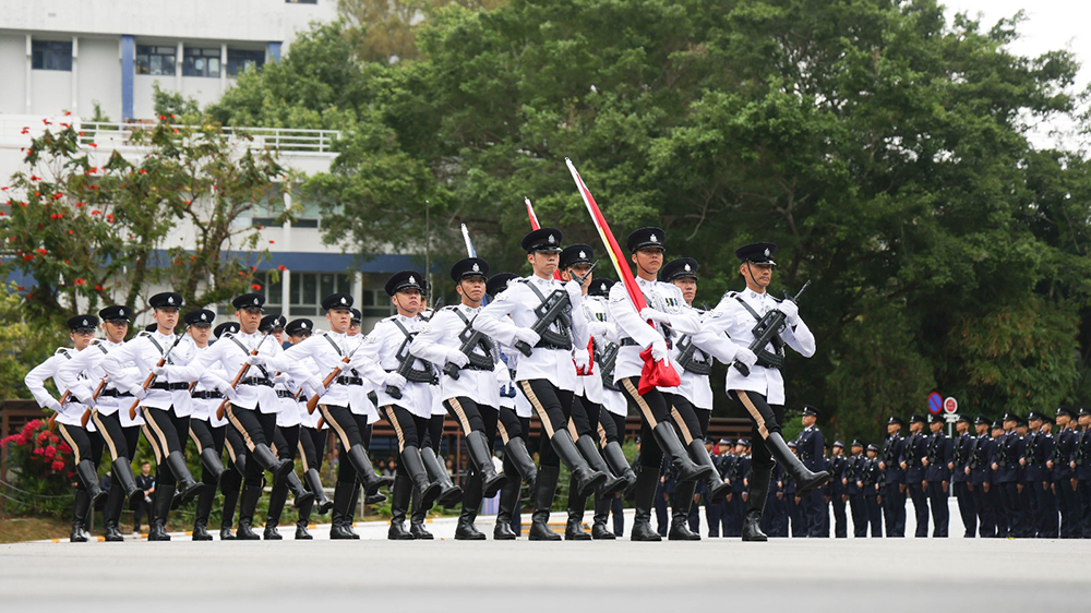 蕭澤頤出席警察學(xué)院結(jié)業(yè)會(huì)操 勉勵(lì)學(xué)員以「法、理、情」履行職責(zé)