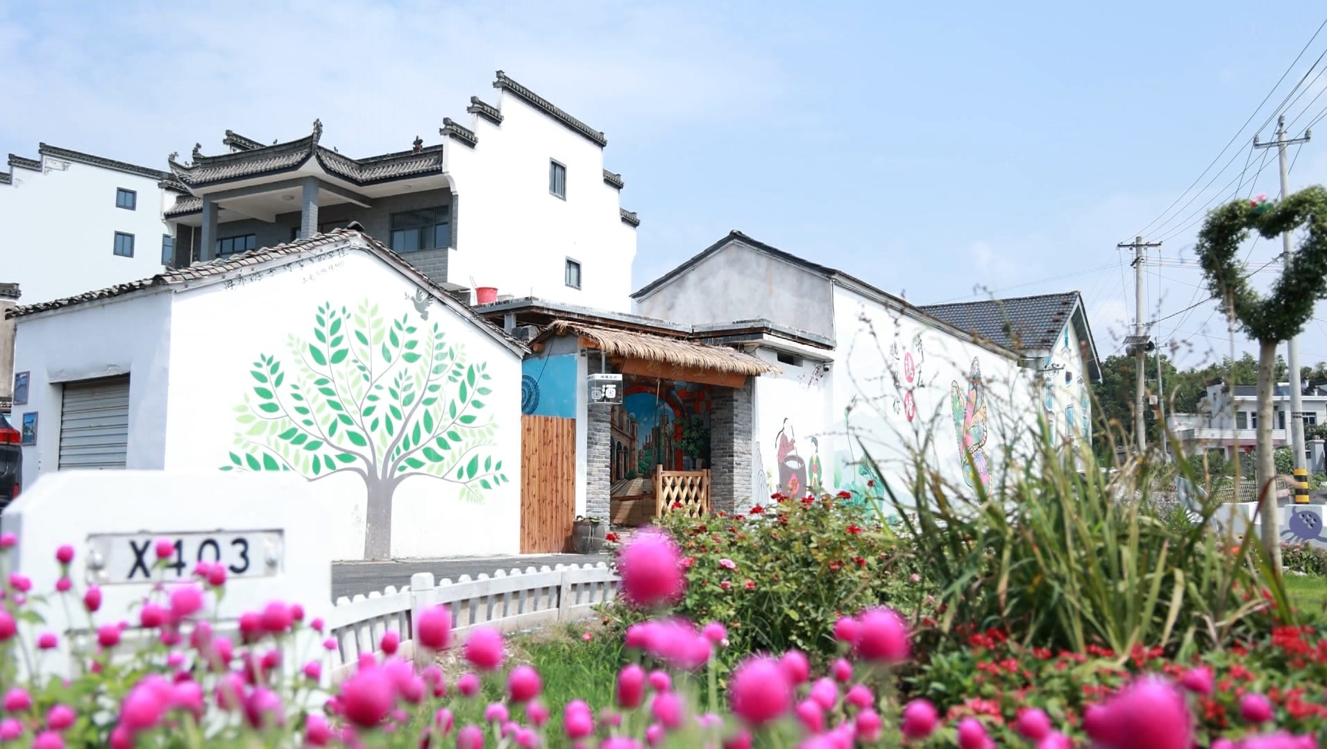 皖歙縣：僑鄉(xiāng)槐塘煥新顏 歐風徽韻相輝映