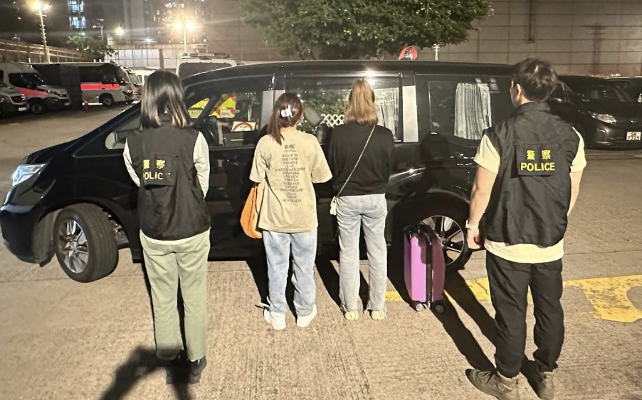 警方深水埗掃黃 拘捕兩名外籍女
