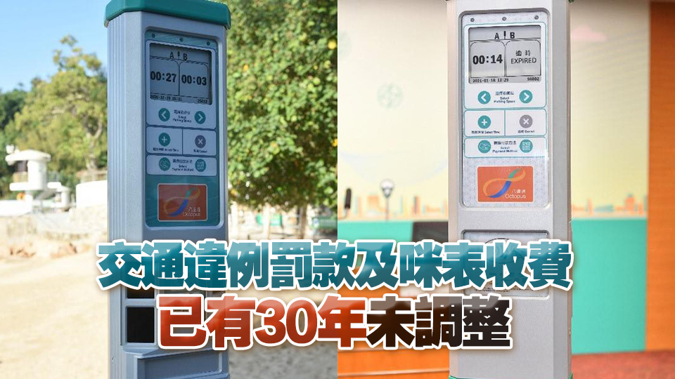 運(yùn)輸局?jǐn)M調(diào)整交通違例罰款及咪表收費(fèi) 4·25提交立法會諮詢