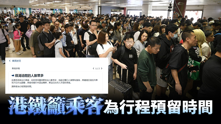 羅湖口岸逼爆 東鐵線部分列車改以大埔墟站為終點