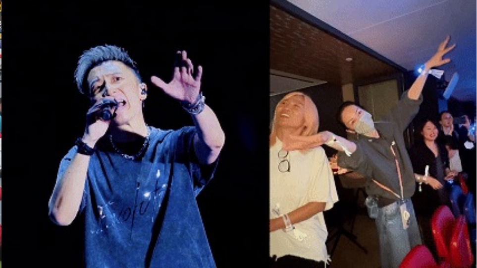 有片｜【娛樂】霆鋒臺(tái)上唱定情《玉蝴蝶》 王菲臺(tái)下翩翩起舞