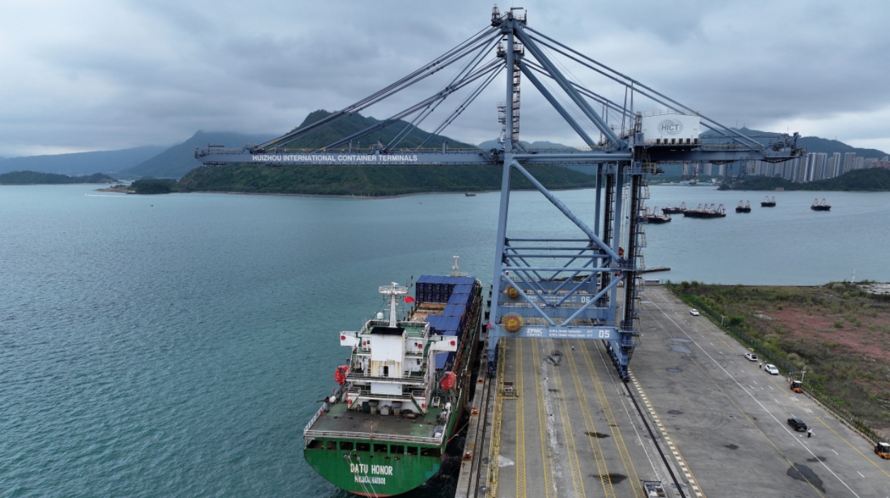 有片︱惠州三部門協(xié)同保障惠州-越南海防海上國際航線首航