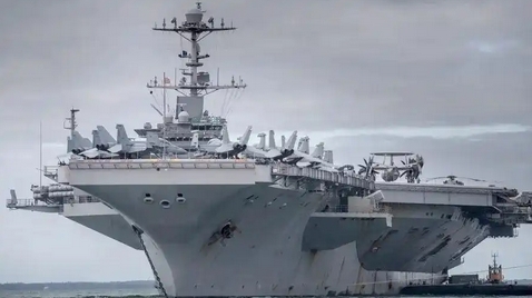 美國(guó)「杜魯門(mén)」號(hào)航母一戰(zhàn)機(jī)墜海 胡塞武裝發(fā)視頻表功