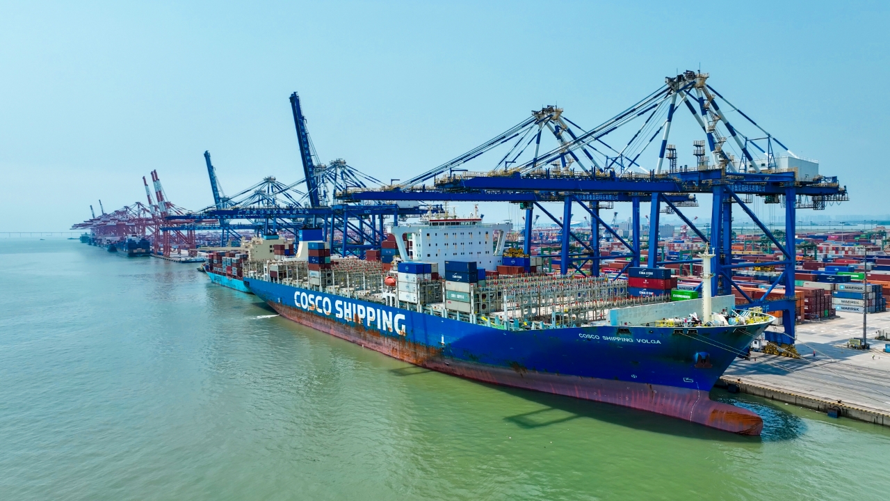 縮短大灣區(qū)企業(yè)與拉美市場距離 廣州港南沙港開通南美西直航航線