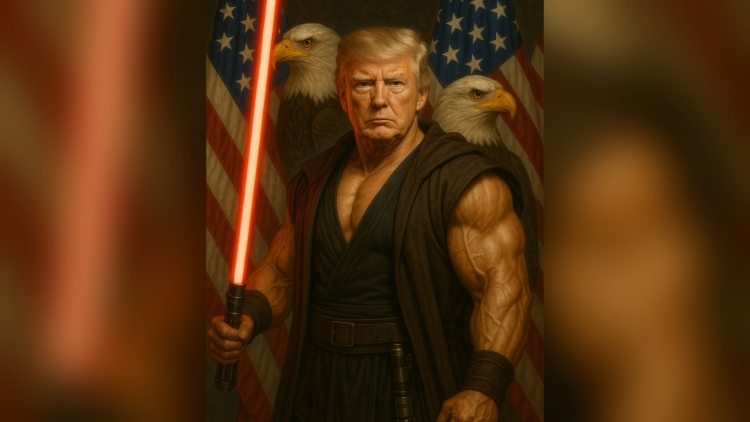 白宮把特朗普加工成《星戰(zhàn)》角色