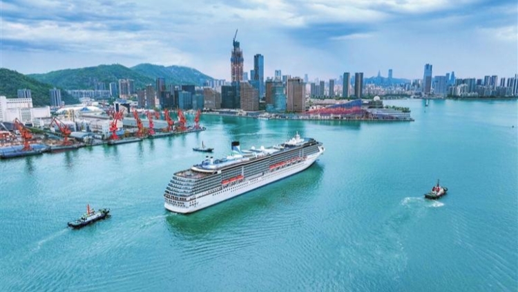 「愛達·地中海號」郵輪深圳首航