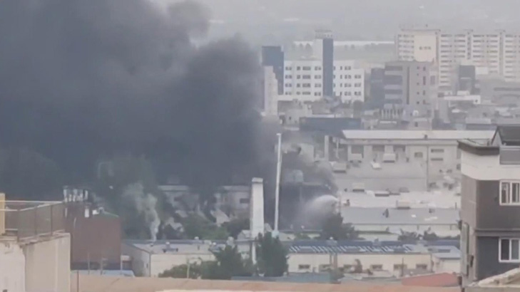 韓國光州一輪胎工廠發(fā)生大火 韓消防廳下達國家消防動員令