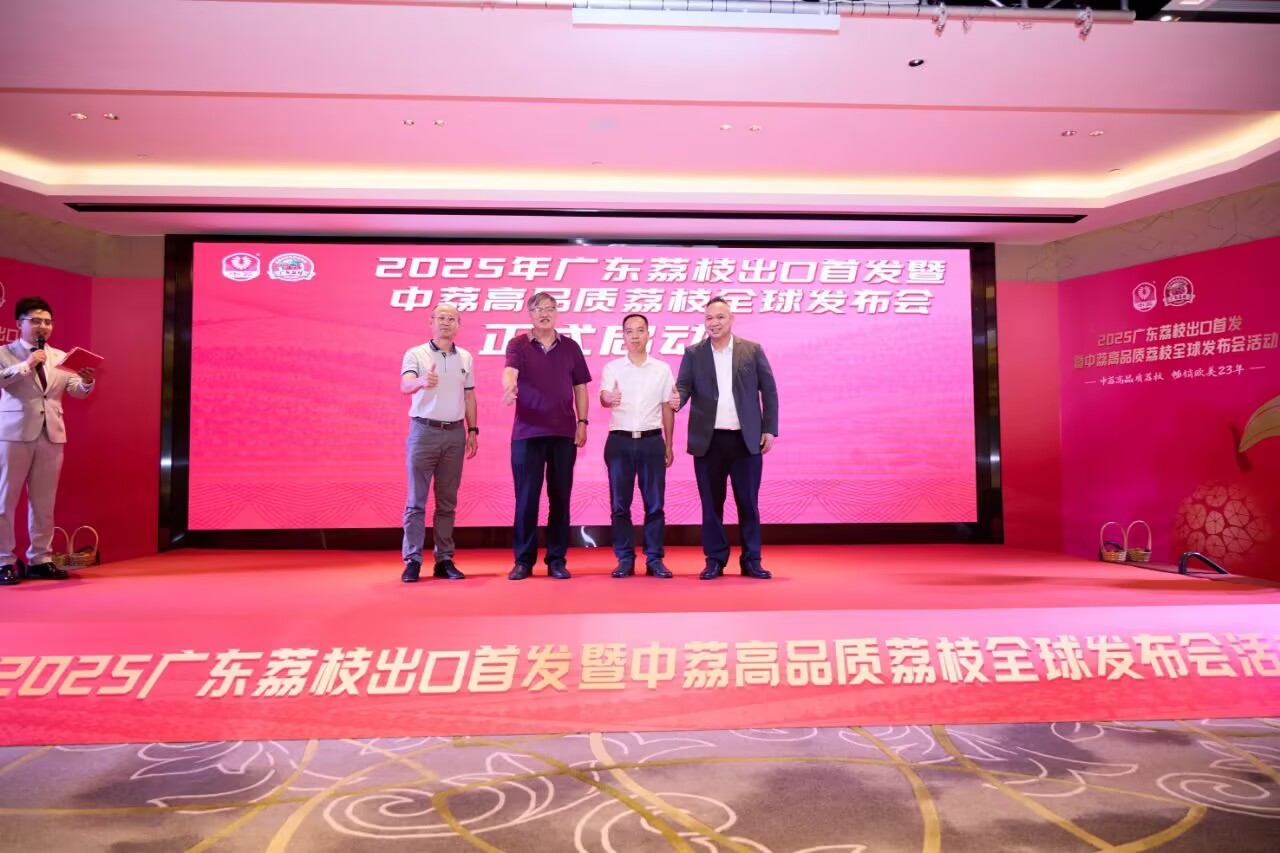 60噸鮮荔枝奔赴北美 中荔集團(tuán)2025出口首發(fā)儀式於廣州成功舉辦