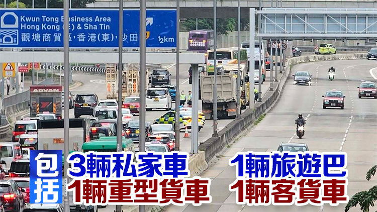 新蒲崗太子道東6車「串燒」相撞 11人受傷送院