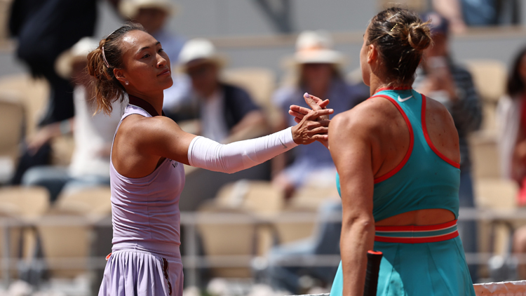 0:2不敵莎芭蘭卡 鄭欽文法網(wǎng)8強(qiáng)止步