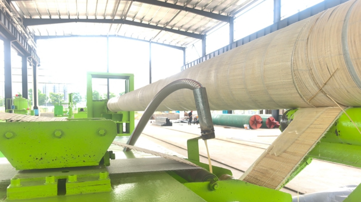 全國年產(chǎn)值5萬噸最大竹纏繞管道在懷化投產(chǎn)