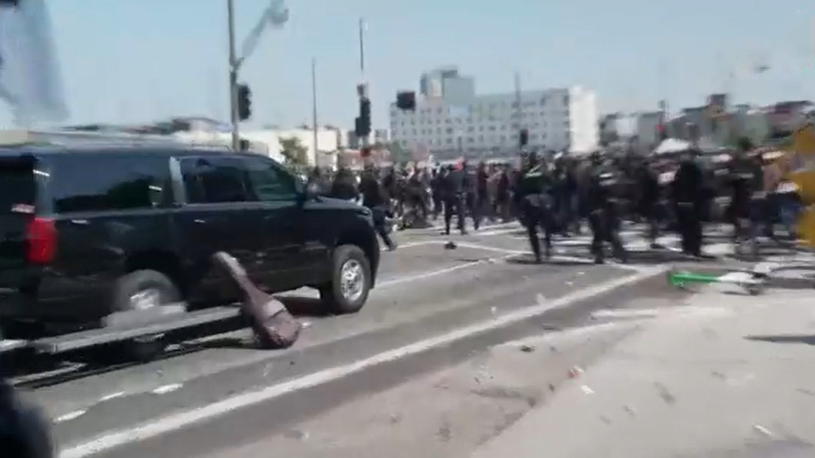 洛杉磯警方：周日騷亂共27人被捕